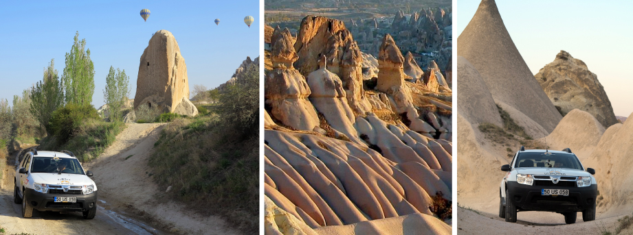 DACIA DUSTER in CAPPADOCIA con MOTORCUBE